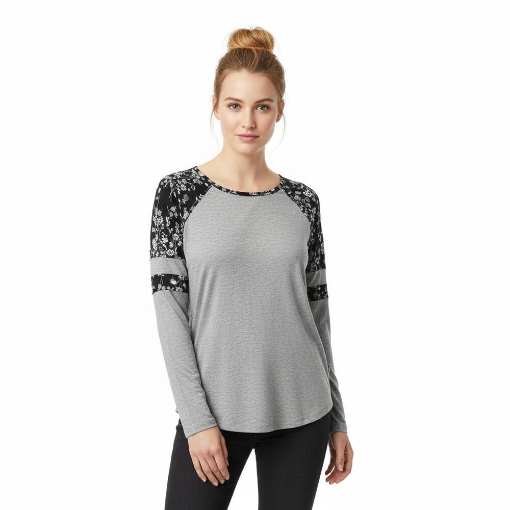 VeraBradley Gray Long Sleeve Top, S